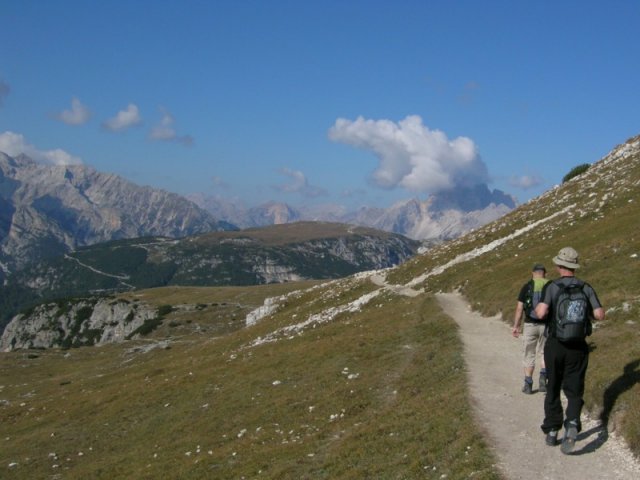 Plošina Monte Piana před námi