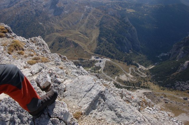 Pohled do sedla Falzarego